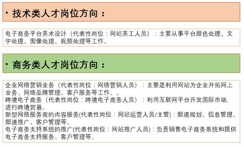 电子商务 专业认知